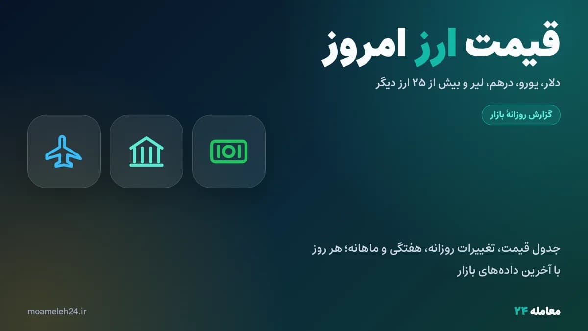 قیمت ارز امروز پنجشنبه ۳۰ مهر ۱۴۰۵؛ دلار، یورو، درهم و لیر