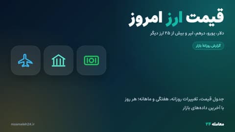 قیمت ارز امروز پنجشنبه ۳۰ مهر ۱۴۰۵؛ دلار، یورو، درهم و لیر